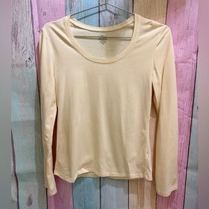 5 for $10 George Soft Cream Long Sleeve Top